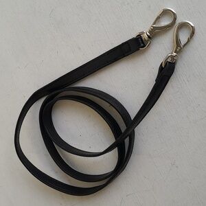 Black crossbody bag Purse strap